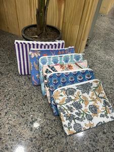 High quality cotton quilted printed carry <b>bag</b> for women lightweight padded <b>computer</b> sleeve laptop tote travel office organizer - Product Image 2