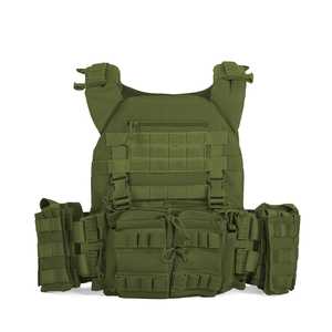 Tactical-Style Quick-Release Outdoor <b>Utility</b> <b>Vest</b> with Modular Webbing, Camo Print for Hiking & Field Work - Product Image 2