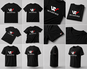 Warpro <b>Men</b>’s Premium Lightweight Cotton T-<b>Shirt</b> Short Sleeve O-Neck Casual Regular Fit with Custom Front Logo Print - Product Image 6