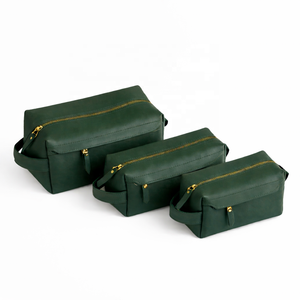 Sacs à cosmétiques en cuir de qualité supérieure, design élégant, fermeture éclair, pour fards à paupières, rouges à lèvres, sacs à cosmétiques en cuir. - Product Image 5