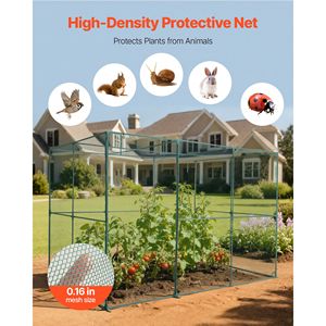 Rete da Giardino per Protezione Piante 9.5 X 6.36 X 6.36 Ft, Tenda con Porta con Cerniera, Resistente al Vento, Facile da Installare, per Esterni - Product Image 2