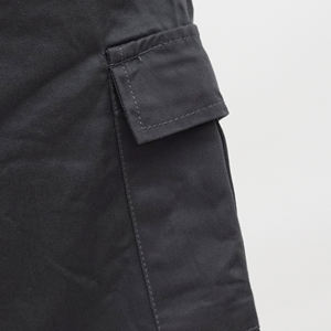 Pantalones cortos cargo de alta calidad para hombre, estilo urbano, casual, rectos, con múltiples bolsillos, color gris oscuro. - Product Image 6