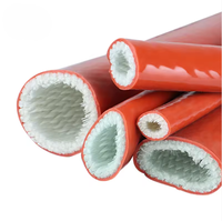 Mangueras de acero inoxidable trenzadas con revestimiento de silicona y fibra de vidrio, materiales de aislamiento para altas temperaturas, funda protectora.