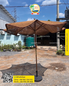 Sombrilla de Fibra de Coco Natural de Alta Calidad y Ecológica de 280 cm de Diámetro para Jardín, Solución de Protección Solar para Exteriores por COCO HITECH - Product Image 5