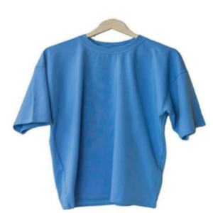 Camiseta de Cuello Redondo para Hombre de Alta Calidad, 100% Algodón, Estilo Urbano Azul Marino, Lavado para un Look Casual, Tejido Sólido, Ecológico - Product Image 6