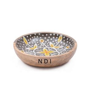 Cuenco para servir Pasta de frutas de diseñador curvo a mano de calidad Superior, cuenco para servidor de alimentos de forma redondeada con acabado esmaltado de estilo único - Product Image 1