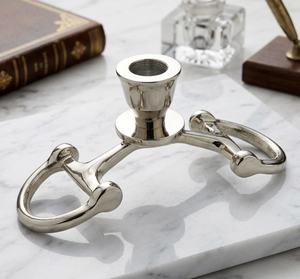 Support de bougie conique en métal inspiré d'un mors d'équitation, décoratif pour table, pour la maison, la salle à manger, le cheminée, accessoire de décoration - Product Image 3