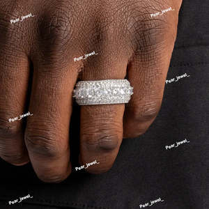 Anillo de Diamante Moissanita Elegante de Calidad de Exportación para Regalo de Aniversario de Bodas, Certificado, Creado en Laboratorio, Disponible en Grandes Cantidades - Product Image 5