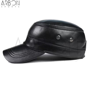 Nouveauté, casquettes en cuir de haute qualité, OEM ODM, cuir véritable, tendance, avec logo personnalisé, imperméables, prix de gros - Product Image 2