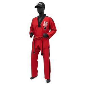 Tenue de Taekwondo Personnalisée avec Logo, en Coton et Polyester Extensible, Légère et Respirante, Dernier Design, Haute Qualité - Product Image 1