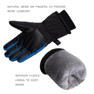 Gants de ski d'hiver en cuir, rechargeables, imperméables, coupe-vent, antidérapants, chauffants pour le snowboard et la randonnée - Product Image 6