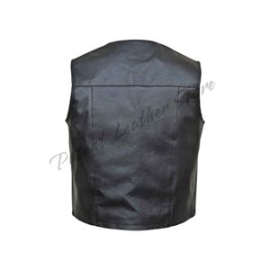 Wholesale Latest Style Genuine Leather Made Men <b>Vest</b> for Outdoor Wear OEM Custom Service Men Leather <b>Vests</b> in Bulk Quantity - Product Image 2