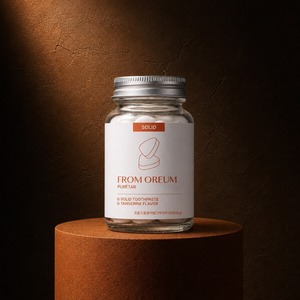 [FROM OREUM] Liste de voyage : Dentifrice solide saveur mandarine de Jeju, 60 comprimés, pour articles de toilette personnels en voyage - Product Image 2
