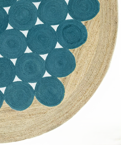 NYKO MART JR-58E <b>Round</b> Handmade Organic Jute Bohemian Eco-Friendly Solid Color Interior Decorative <b>Rug</b> Wholesale Bulk - Product Image 6