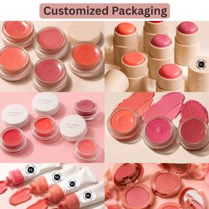 High-Pigment Mineral Cream Tint <b>Blush</b> for Face Makeup Private Label 5 Colors <b>Blush</b> Available - Product Image 3
