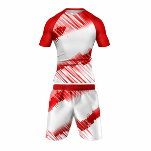 Ensemble Rashguard MMA Homme Personnalisé à Manches Courtes avec Short de Combat Léger Extensible BJJ Grappling No-Gi Séchage Rapide Entraînement - Product Image 2