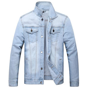 เสื้อแจ็คเก็ตยีนส์ผู้ชายแขนยาว คอปกพับได้ ผ้าฝ้ายแท้ คุณภาพสูงสุด - Product Image 2