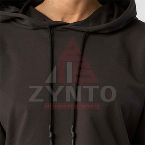 Pull à capuche vert clair – Qualité supérieure, basiques en coton mélangé pour femme – Nouvelle collection fitness, dernière mode, qualité supérieure, personnalisable - Product Image 4