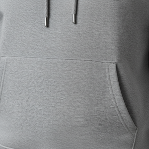 Sweat-shirt à capuche gris pour homme Stylro, fermeture éclair, logo en relief, coupe ample, décontracté, en molleton français 100% coton, vêtements d'hiver - Product Image 5