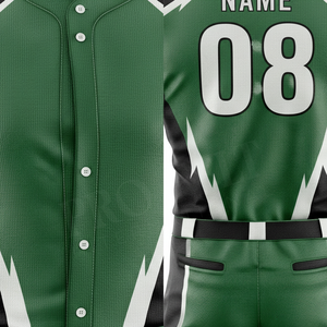 Ensemble d'uniformes de baseball personnalisés par sublimation, maillot et pantalon d'équipe athlétique sur mesure, vêtements de sport respirants pour joueurs, uniforme pour enfants - Product Image 4