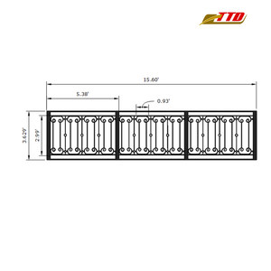 Barandillas Decorativas de Hierro para Balcón: Soluciones de Seguridad Metálicas Resistentes y Elegantes que Complementan la Arquitectura de su Hogar de Lujo - Product Image 6
