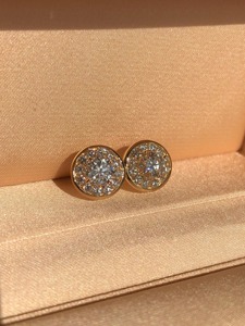 14K White Gold 1.60ct Round Lab Grown Diamond Stud <b>Earrings</b>, Elegant Minimal Diamond Studs for Everyday Wear Jewelry - Product Image 4