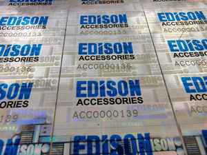 Étiquettes adhésives holographiques argentées Digiteltech Label P4 Gap Cut Premium pour les entreprises et le commerce au Bangladesh - Product Image 2