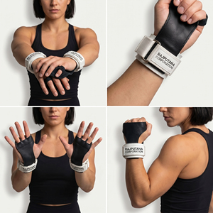 Rajputana Corporation Palm Guard – Poignées de musculation en cuir de vachette antidérapantes, respirantes et réglables pour entraînement de force - Product Image 6