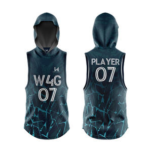 Jersey sin Mangas con Capucha para Fútbol Americano 7V7 con Logotipo Personalizado, Sublimado, Transpirable, de Secado Rápido, Antibacteriano, con Estampado Frontal - Product Image 1