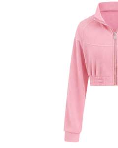 Chaqueta Corta de Forro Polar Personalizada para Mujer, Chaqueta Deportiva Informal Ligera, Sudadera Cálida de Invierno, Chaqueta Corta con Logotipo Personalizado, Proveedor OEM - Product Image 3