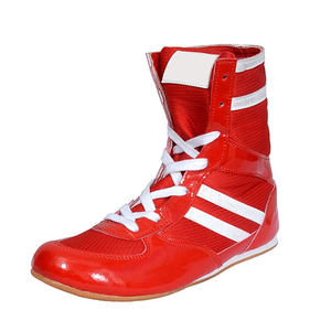 Zapatillas de Boxeo Clásicas con Cordones y Parches de Poliéster, Calzado de Ring de Estilo Tradicional, Suela de Alto Rebote, Flexibles, para Luchadores Avanzados - Product Image 5