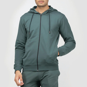 Sudadera con capucha de alto rendimiento, ligera y premium, con cierre de cremallera, tejido personalizado de algodón y forro polar, sudadera estampada para hombre, MOQ bajo, fábrica de sudaderas con capucha. - Product Image 6