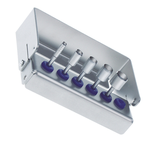 Kit de barrage en caoutchouc manuel de qualité médicale en acier inoxydable certifié CE Classe I, équipement dentaire avec pince perforatrice et barrière d'arc - Product Image 5
