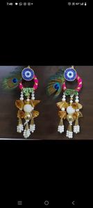 Ensemble de Latkan Shubh Labh artisanal, conçu pour apporter prospérité, positivité et charme festif à la décoration intérieure. - Product Image 2