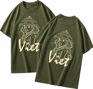 T-shirt pour homme en coton 300 GSM, impression personnalisée, col roulé uni, manches courtes, coupe classique, respirant, jersey écologique - Product Image 3