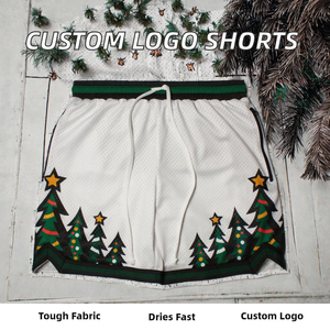 Shorts de basketball en mesh pour hommes, personnalisés, à séchage rapide, style vintage, pour la course et le fitness, avec sublimation, vente en gros - Product Image 6