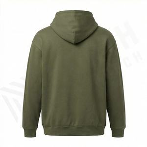 Sweat-shirts personnalisés de streetwear haut de gamme pour hommes, 100% coton, molleton épais, à capuche, col rond, séchage rapide, respirant, avec poche, pour l'hiver - Product Image 2