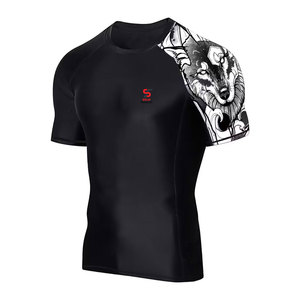 เสื้อแรชการ์ดแขนสั้น Solid Trader Premium Engineering สำหรับออกกำลังกาย ยืดหยุ่นสูง สวมใส่สบาย ป้องกันการเสียดสี - Product Image 1