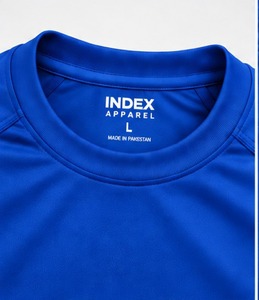 Index Apparel Men's Blue <b>Short</b> <b>Sleeve</b> T-Shirt Regular Fit O-Neck Printed Quick Dry Casual Wear - Product Image 6