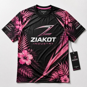 เสื้อยืด ZIAKOT รุ่นใหม่ ดีไซน์พิเศษสำหรับผู้ชาย สีกรมท่า ขาว-เทา สำหรับออกกำลังกาย - Product Image 6