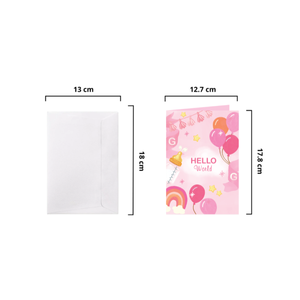 การ์ดป๊อปอัพ 3 มิติ ธีมวันแม่ ลายน่ารัก พร้อมซองจดหมาย การ์ดอวยพรทำมือ สำหรับวันเกิดและงานเฉลิมฉลอง งานฝีมือกระดาษ - Product Image 2