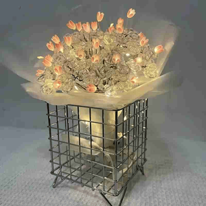 Elegant Decorative Iron Craft <b>Wire</b> <b>Basket</b> for Home Use for Snacks Fruits Office Supplies Wide Application - Product Image 2