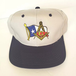 Gorra Masónica Eastern Star para Mujer, Estrella de Cinco Puntas, Compás Cuadrado, Bordado, Algodón Lavado, Correa Ajustable - Product Image 1