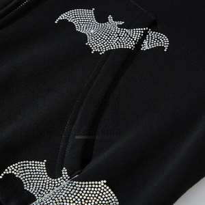 เสื้อฮู้ดสำหรับผู้ชายแบบมีฮู้ดติดพลอยเทียมแห้งเร็วเสื้อฮู้ดสำหรับฤดูหนาว - Product Image 5