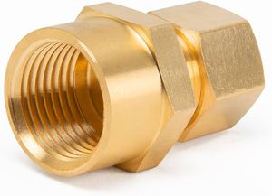 Raccord de tuyauterie hexagonal femelle en laiton, adaptateur union, résistant à la corrosion, poli, pour plomberie et alimentation en eau - Product Image 6
