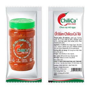 Pasta de Ajo y Chile Chilica, 7g, en Bolsa, Fermentada, 2 Años de Duración, Ligeramente Ácida, Sin Aditivos, Paquete a Granel - Product Image 1