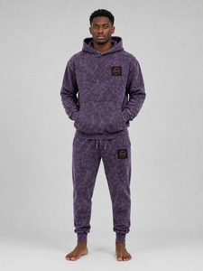 Fashion Acid Wash Tracksuit Relaxed Fit Hoodie with Ribbed Men Joggers Vintage Inspired Athletic Wear Set Outwear Top - Product Image 1