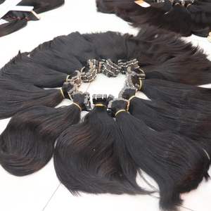 Extensions de cheveux vierges bruts non traités 100% purs, ondulation droite, double trame, kératine vietnamienne, ruban adhésif, cheveux noirs naturels, cheveux humains - Product Image 4