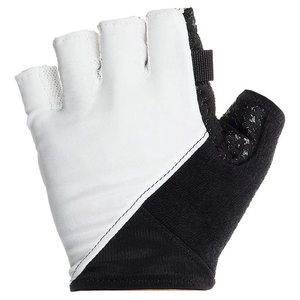 Half Finger Cycling Gloves Black White Mesh Palm Protection Adult Genuine Leather Breathable Animal Print - Product Image 3