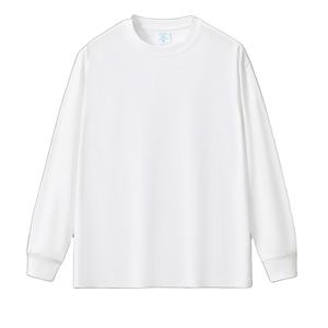 T-shirts à manches longues en coton biologique pour hommes Fournisseur écologique OEM T-shirts à manches longues lourds pour hommes Vente en gros en vrac - Product Image 2